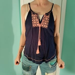 Blue and Pink Francesca's Top